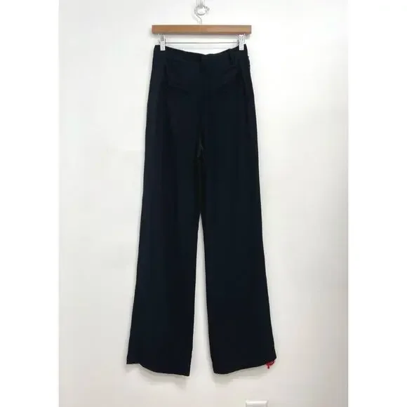 NWT Figue Hadley Embellished Beaded Pleated Drapey Straight Leg Trousers Size 2 - Picture 4 of 15